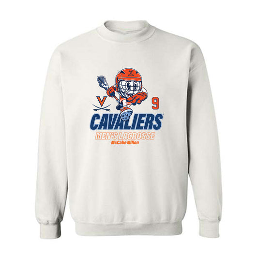 Virginia - NCAA Men's Lacrosse : McCabe Millon - Fashion Shersey Crewneck Sweatshirt-0
