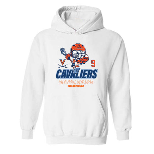 Virginia - NCAA Men's Lacrosse : McCabe Millon - Fashion Shersey Hooded Sweatshirt-0