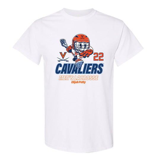 Virginia - NCAA Men's Lacrosse : Elijah Petty - Fashion Shersey T-Shirt-0