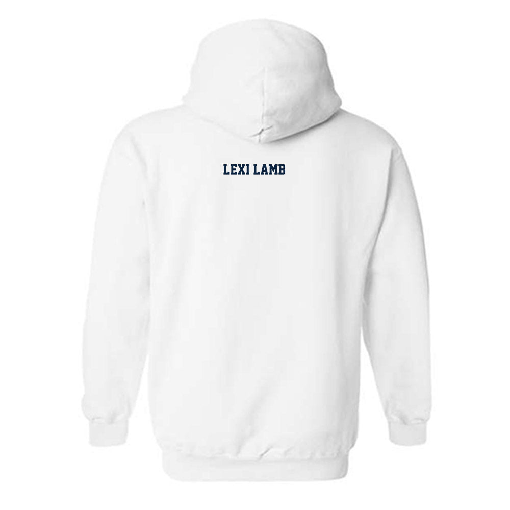 West Virginia - NCAA Women's Cross Country : Lexi Lamb - Fashion Shersey Hooded Sweatshirt-1
