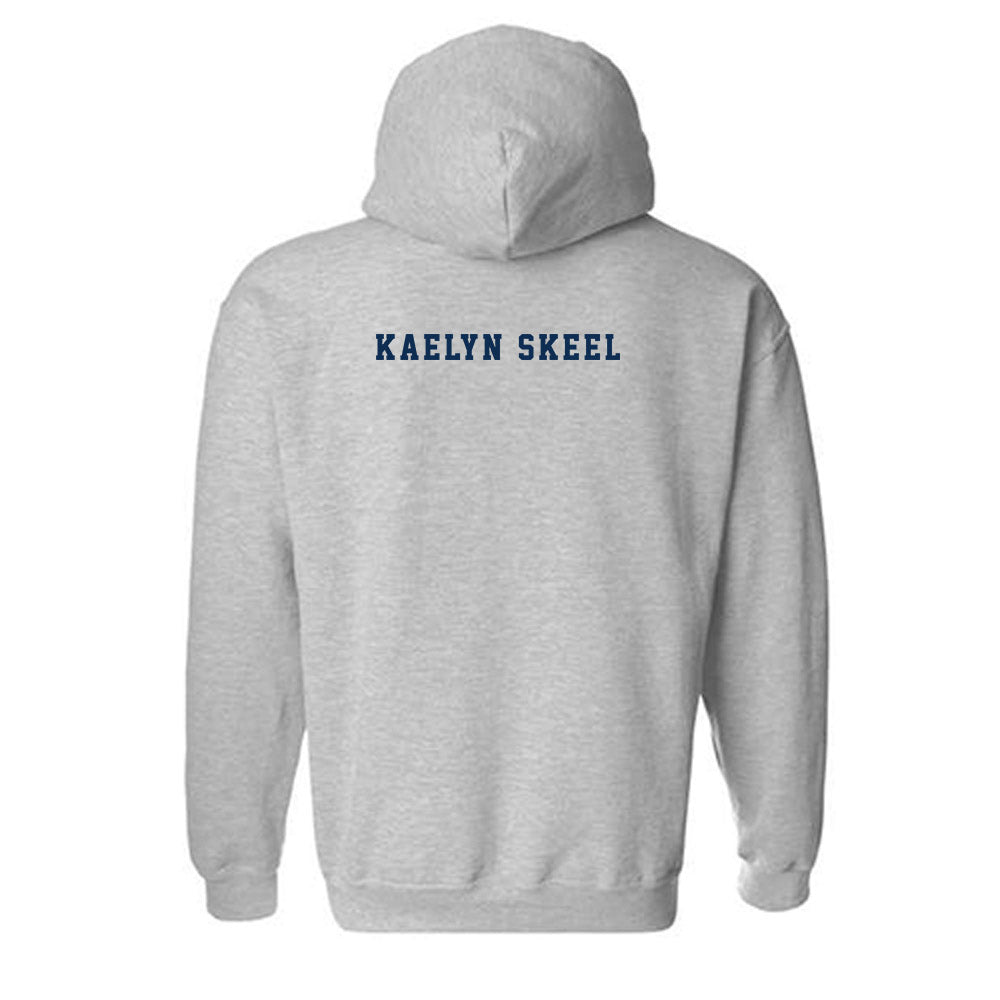 West Virginia - NCAA Women's Gymnastics : Kaelyn Skeel - Fashion Shersey Hooded Sweatshirt-1
