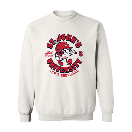 St. Johns - NCAA Baseball : Lewis Rodriguez - Fashion Shersey Crewneck Sweatshirt-0