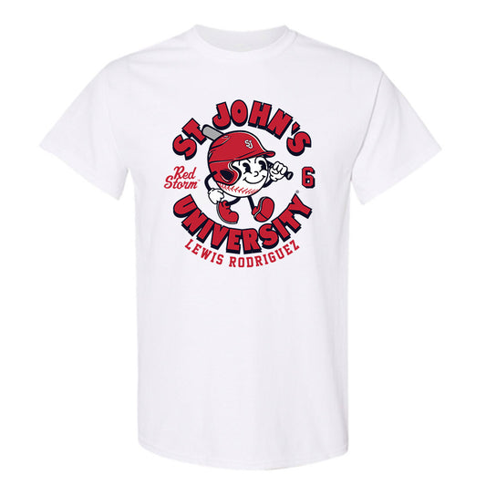 St. Johns - NCAA Baseball : Lewis Rodriguez - Fashion Shersey T-Shirt-0