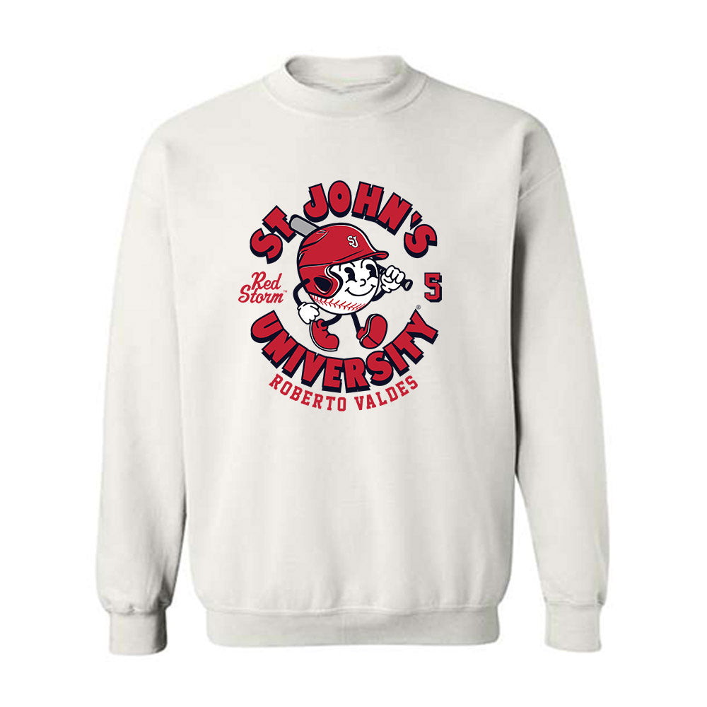 St. Johns - NCAA Baseball : Roberto Valdes - Fashion Shersey Crewneck Sweatshirt-0