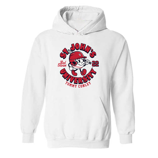 St. Johns - NCAA Baseball : Tommy Conley - Fashion Shersey Hooded Sweatshirt-0