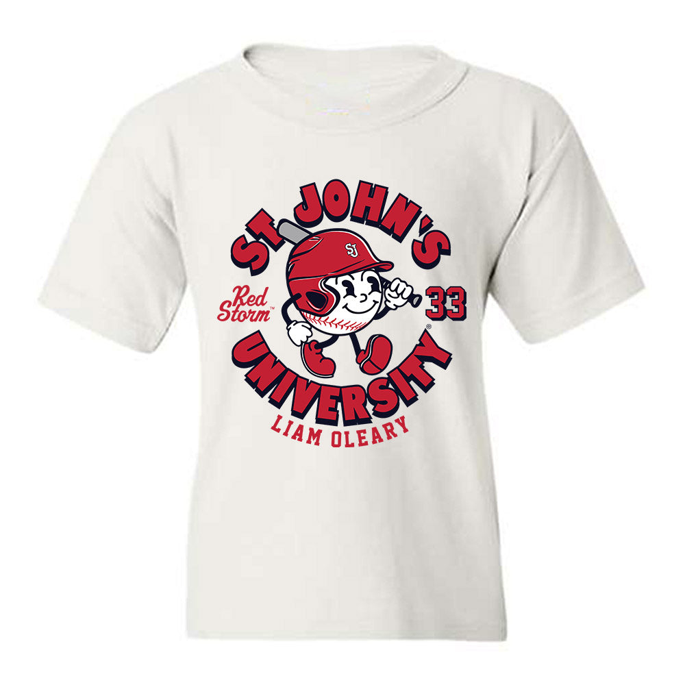 St. Johns - NCAA Baseball : Liam Oleary - Fashion Shersey Youth T-Shirt-0