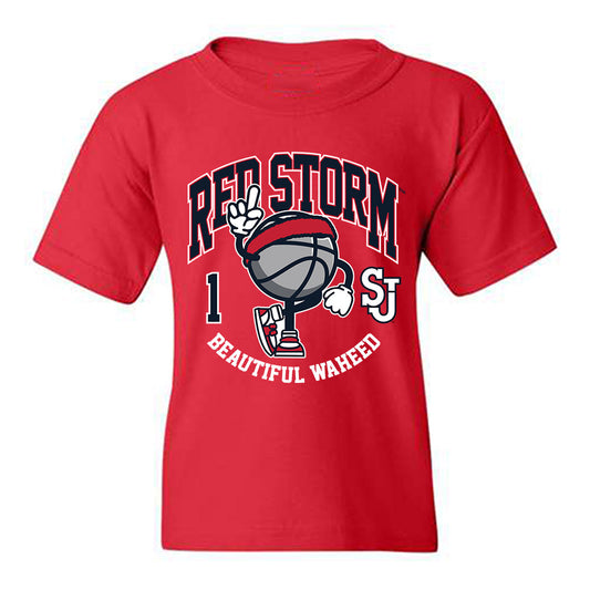 St. Johns - NCAA Women's Basketball : Beautiful Waheed - Fashion Shersey Youth T-Shirt-0