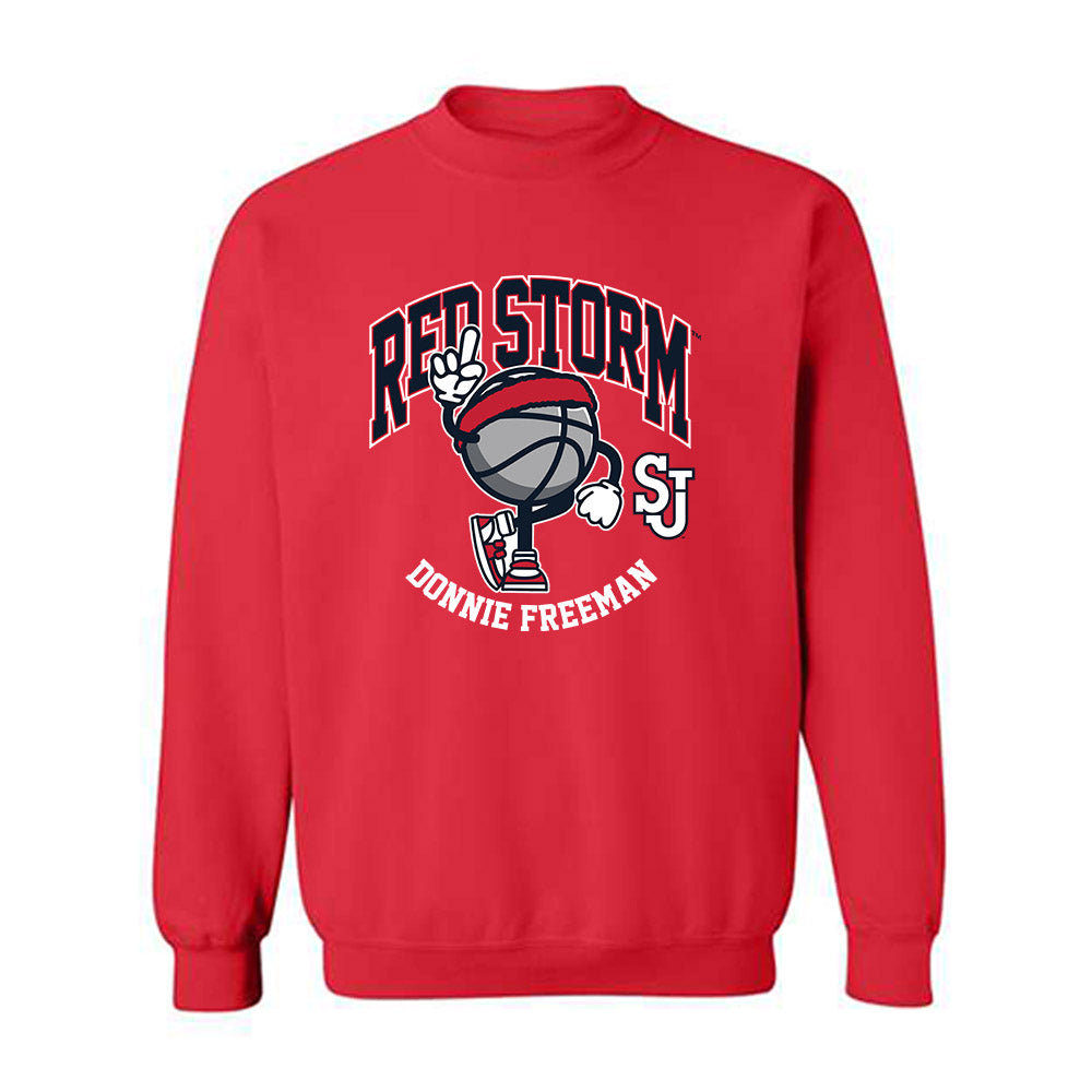 St. Johns - NCAA Men's Basketball : Donnie Freeman - Fashion Shersey Crewneck Sweatshirt-0