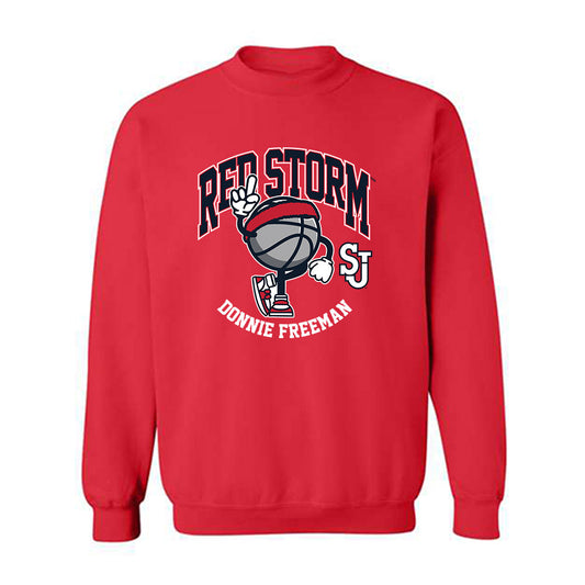 St. Johns - NCAA Men's Basketball : Donnie Freeman - Fashion Shersey Crewneck Sweatshirt-0
