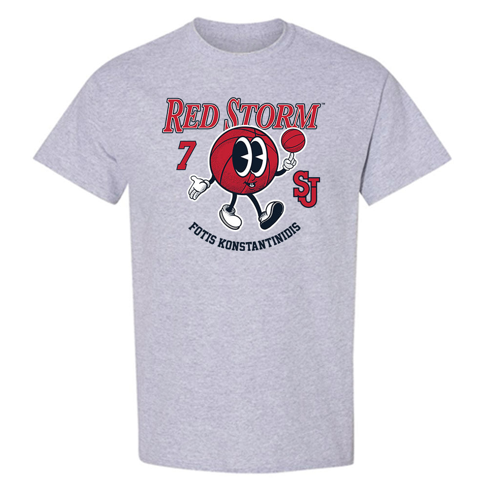 St. Johns - NCAA Men's Basketball : Fotis Konstantinidis - Fashion Shersey T-Shirt-0