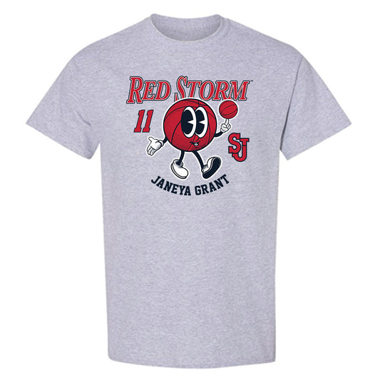 St. Johns - NCAA Women's Basketball : Janeya Grant - Fashion Shersey T-Shirt-0