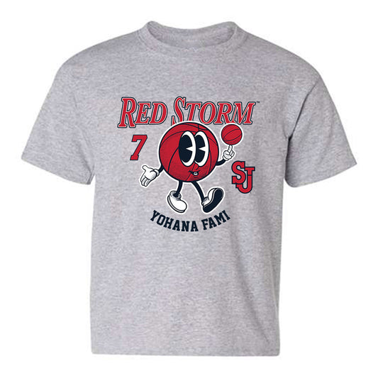 St. Johns - NCAA Women's Basketball : Yohana Fami - Fashion Shersey Youth T-Shirt-0