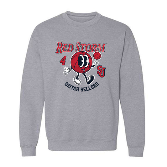 St. Johns - NCAA Men's Basketball : Oziyah Sellers - Fashion Shersey Crewneck Sweatshirt-0