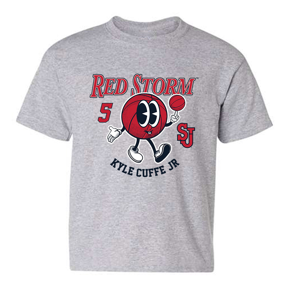 St. Johns - NCAA Men's Basketball : Kyle Cuffe Jr - Fashion Shersey Youth T-Shirt-0
