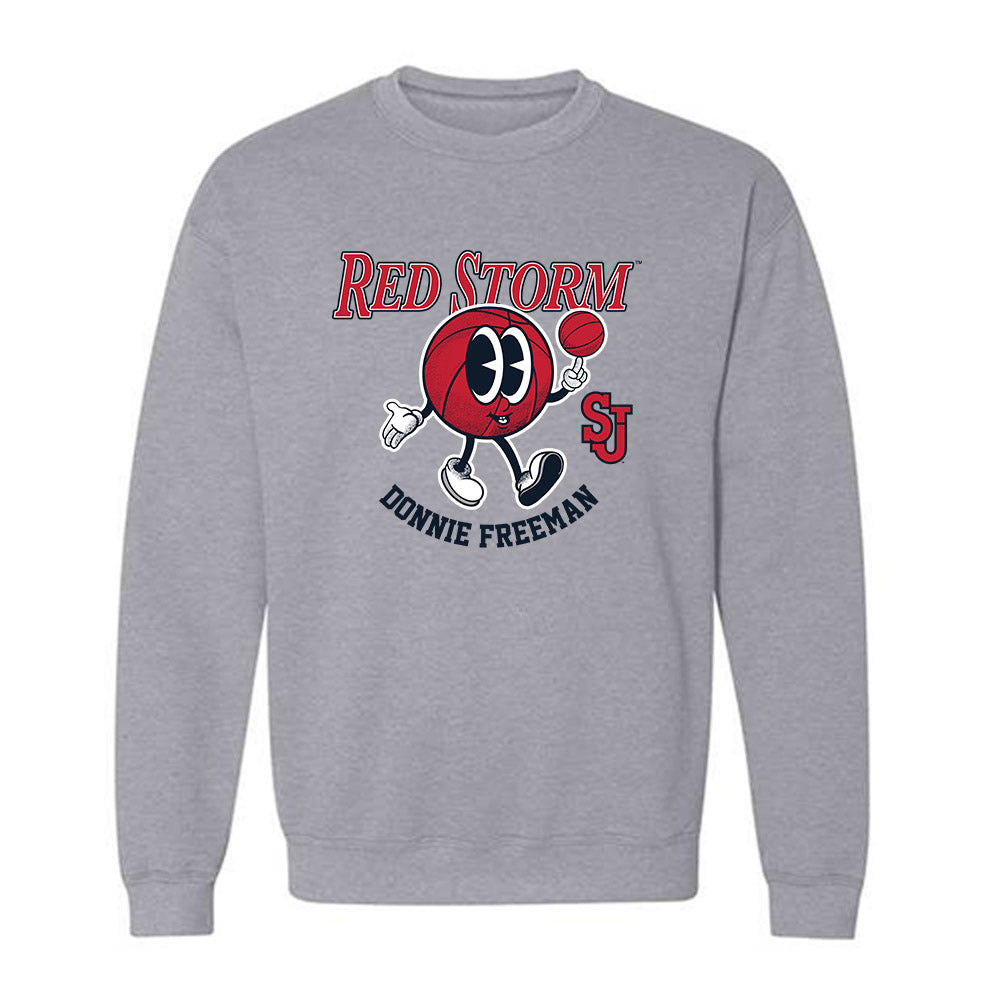 St. Johns - NCAA Men's Basketball : Donnie Freeman - Fashion Shersey Crewneck Sweatshirt-0
