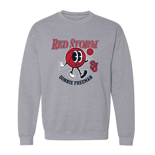 St. Johns - NCAA Men's Basketball : Donnie Freeman - Fashion Shersey Crewneck Sweatshirt-0