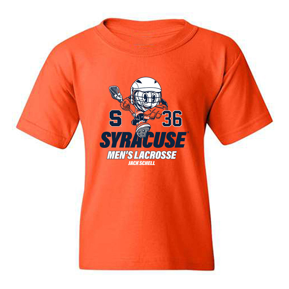 Syracuse - NCAA Men's Lacrosse : Jack Schell - Fashion Shersey Youth T-Shirt-0