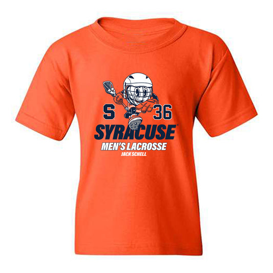 Syracuse - NCAA Men's Lacrosse : Jack Schell - Fashion Shersey Youth T-Shirt-0