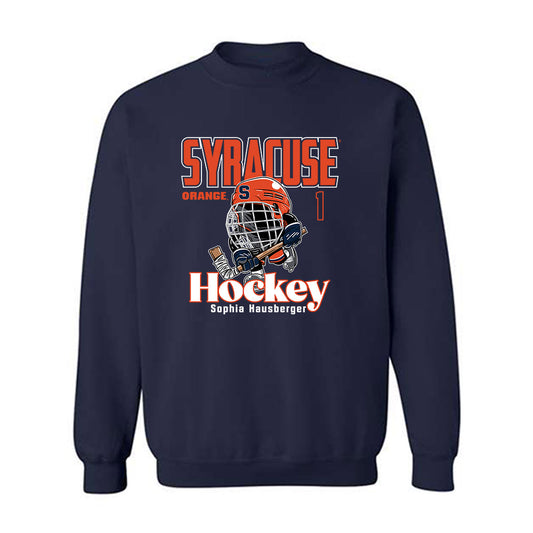 Syracuse - NCAA Women's Ice Hockey : Sophia Hausberger - Fashion Shersey Crewneck Sweatshirt-0
