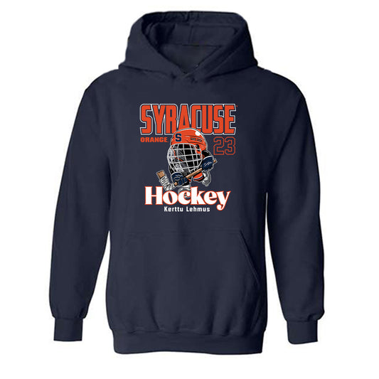 Syracuse - NCAA Women's Ice Hockey : Kerttu Lehmus - Fashion Shersey Hooded Sweatshirt-0