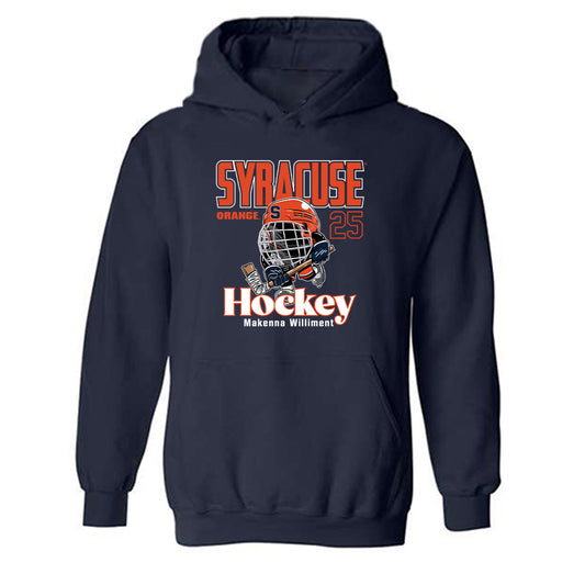 Syracuse - NCAA Women's Ice Hockey : Makenna Williment - Fashion Shersey Hooded Sweatshirt-0