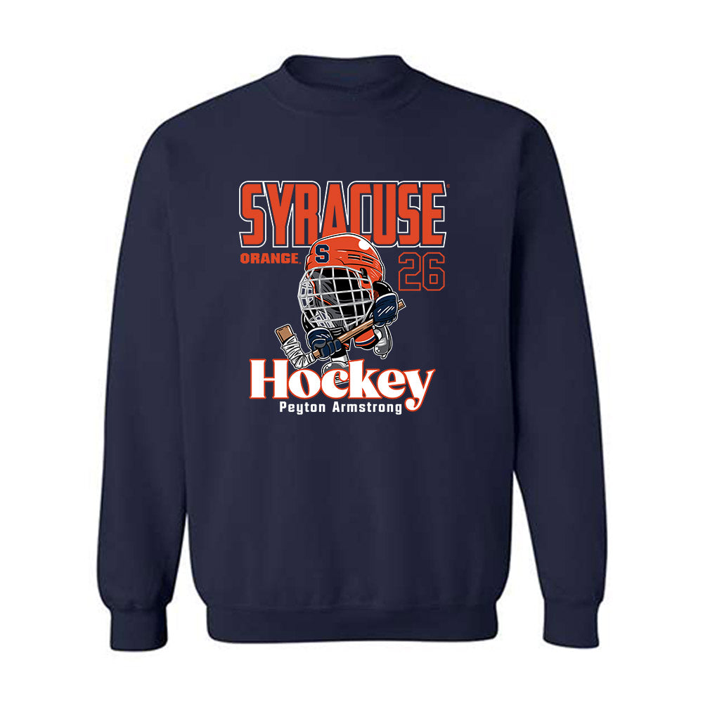 Syracuse - NCAA Women's Ice Hockey : Peyton Armstrong - Fashion Shersey Crewneck Sweatshirt-0