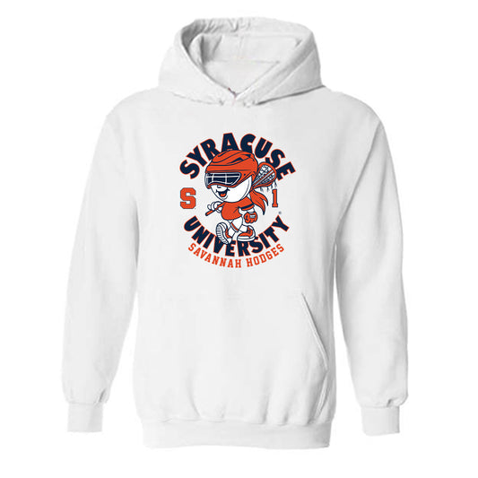 Syracuse - NCAA Women's Lacrosse : Savannah Hodges - Fashion Shersey Hooded Sweatshirt-0