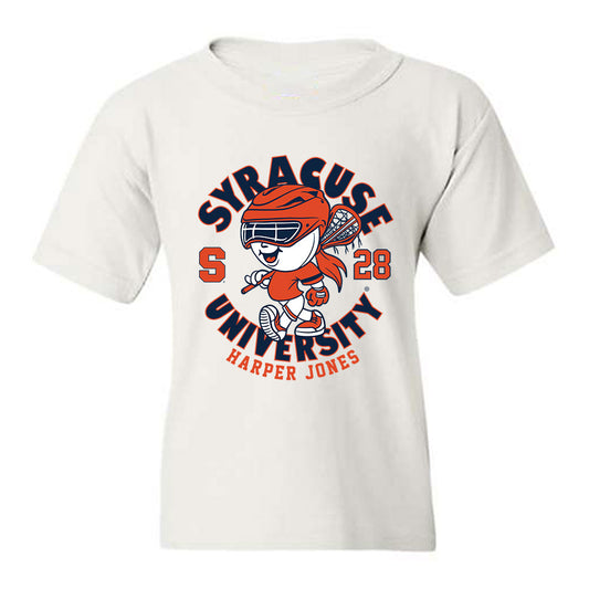 Syracuse - NCAA Women's Lacrosse : Harper Jones - Fashion Shersey Youth T-Shirt-0