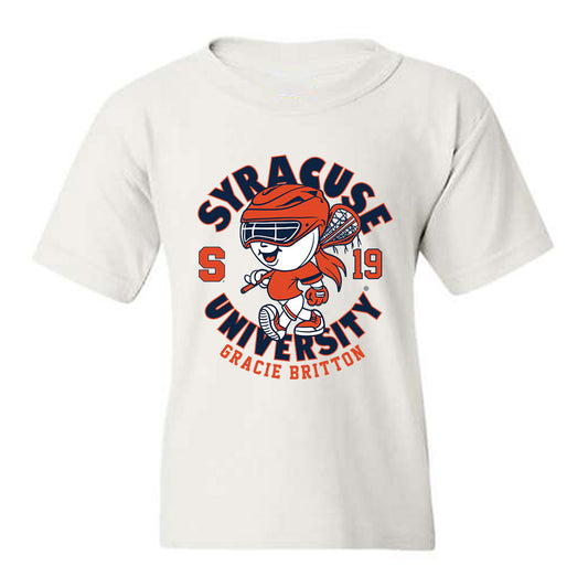 Syracuse - NCAA Women's Lacrosse : Gracie Britton - Fashion Shersey Youth T-Shirt-0