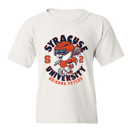 Syracuse - NCAA Women's Lacrosse : Brianna Peters - Fashion Shersey Youth T-Shirt-0