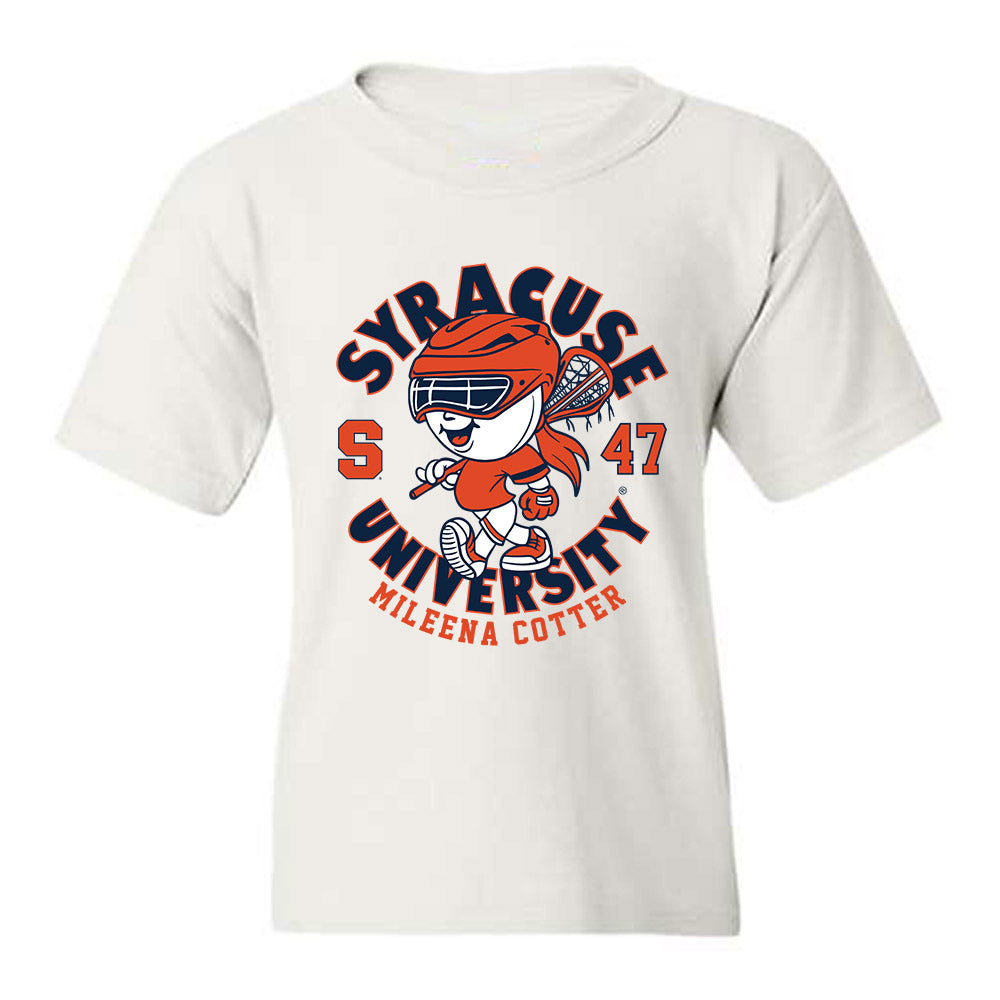 Syracuse - NCAA Women's Lacrosse : Mileena Cotter - Fashion Shersey Youth T-Shirt-0