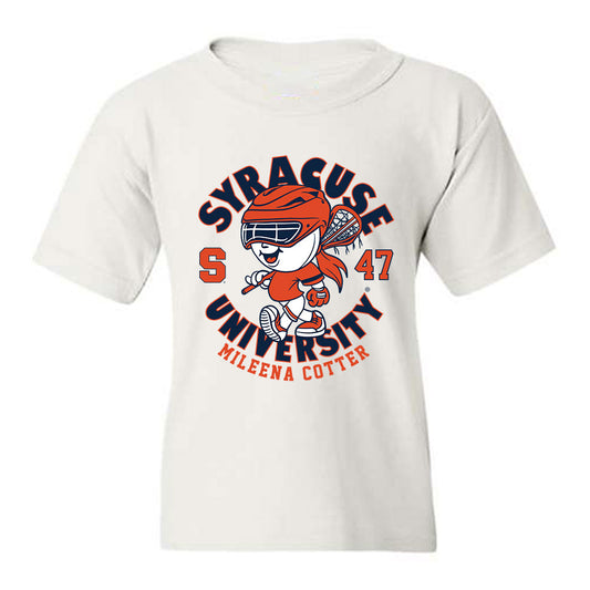 Syracuse - NCAA Women's Lacrosse : Mileena Cotter - Fashion Shersey Youth T-Shirt-0