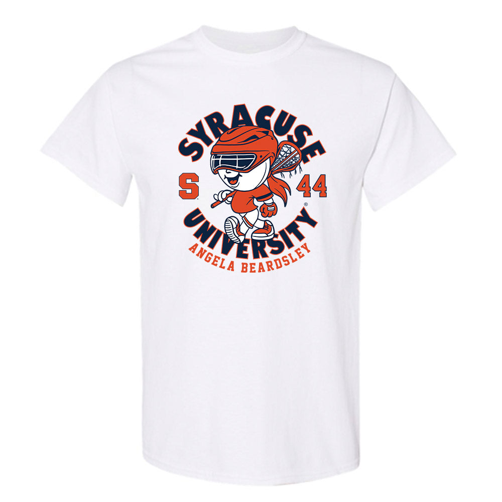 Syracuse - NCAA Women's Lacrosse : Angela Beardsley - Fashion Shersey T-Shirt-0
