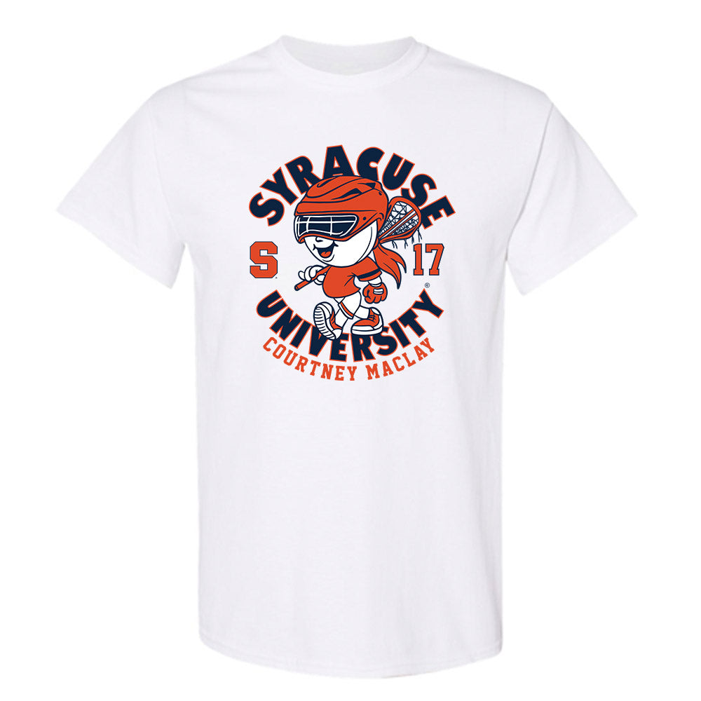Syracuse - NCAA Women's Lacrosse : Courtney Maclay - Fashion Shersey T-Shirt-0