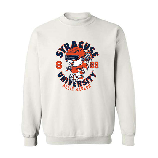 Syracuse - NCAA Women's Lacrosse : Allie Hanlon - Fashion Shersey Crewneck Sweatshirt-0