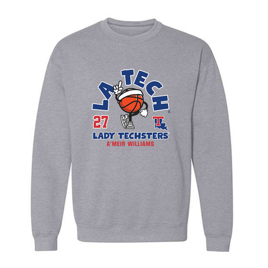 LA Tech - NCAA Men's Basketball : A'Meir Williams - Fashion Shersey Crewneck Sweatshirt-0
