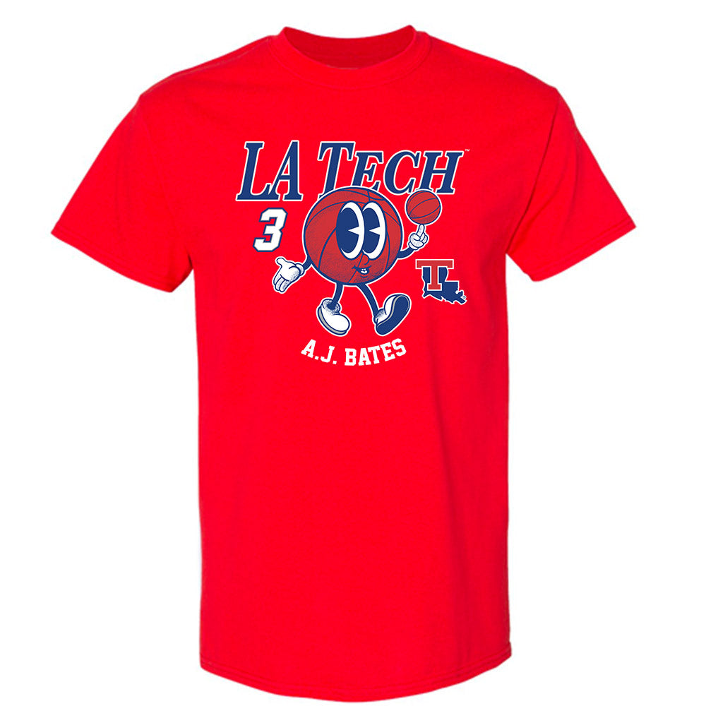 LA Tech - NCAA Men's Basketball : A.J. Bates - Fashion Shersey T-Shirt-0