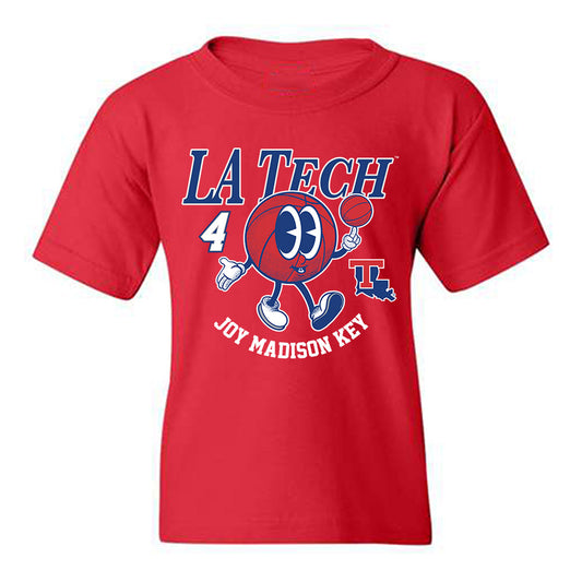 LA Tech - NCAA Women's Basketball : Joy Madison key - Fashion Shersey Youth T-Shirt-0