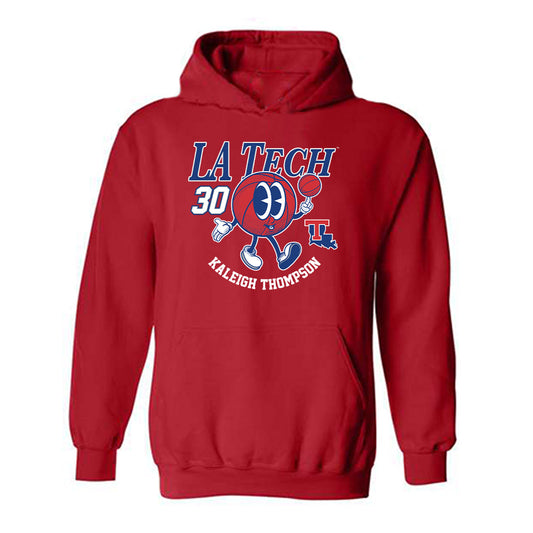LA Tech - NCAA Women's Basketball : Kaleigh Thompson - Fashion Shersey Hooded Sweatshirt-0