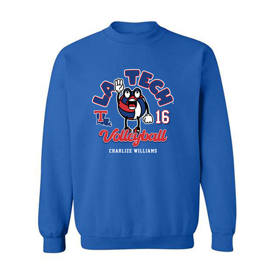 LA Tech - NCAA Women's Volleyball : Charlize Williams - Fashion Shersey Crewneck Sweatshirt-0