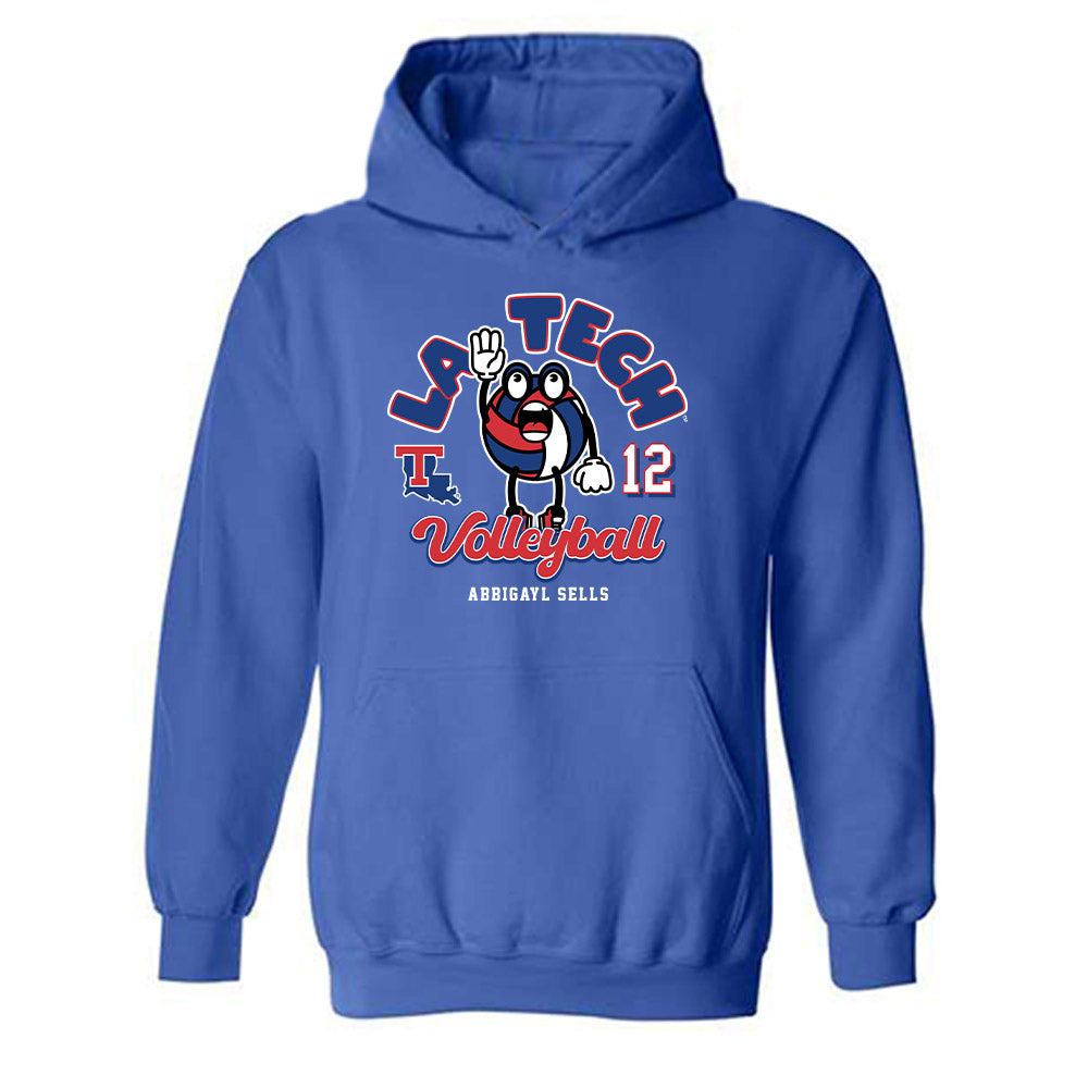 LA Tech - NCAA Women's Volleyball : Abbigayl Sells - Fashion Shersey Hooded Sweatshirt-0