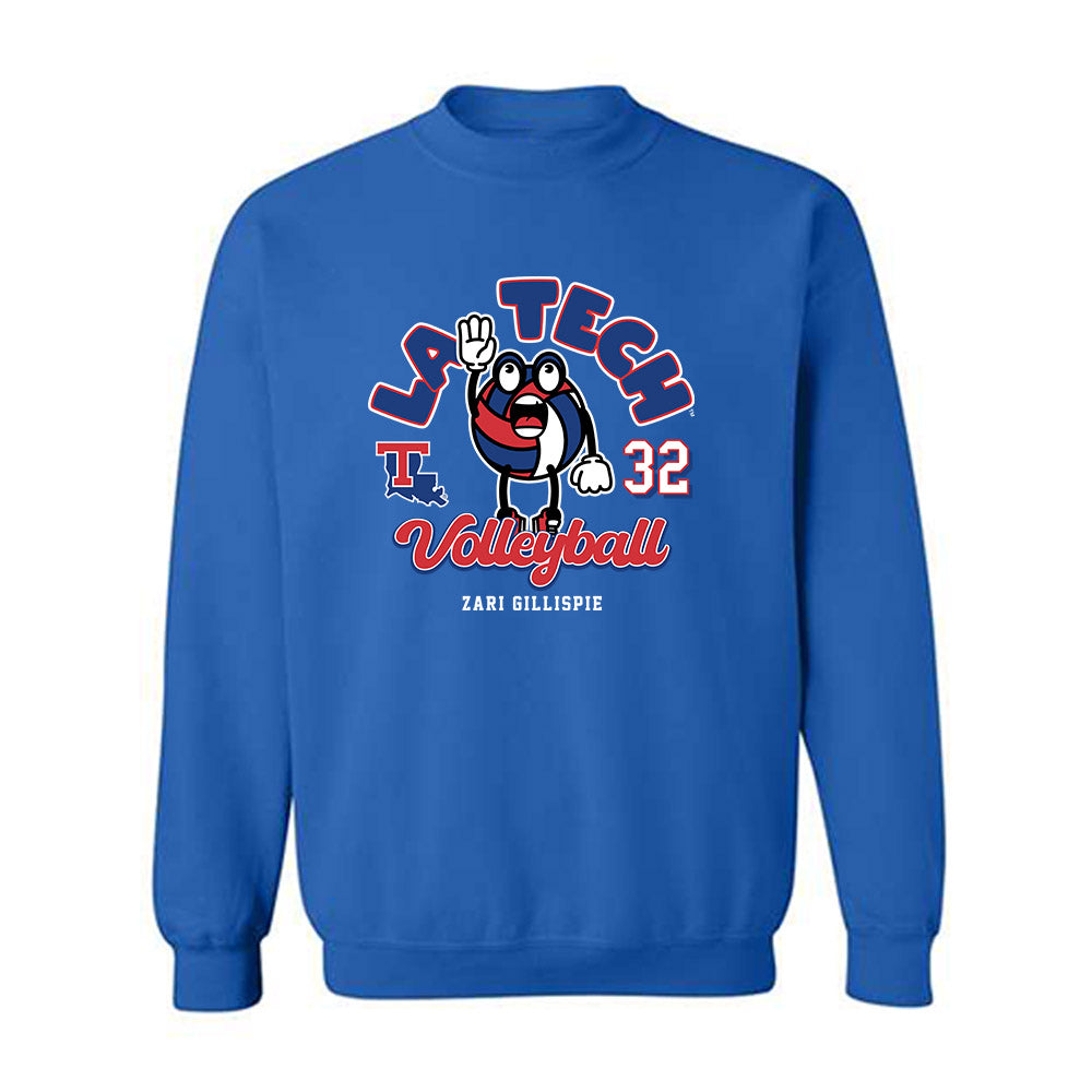 LA Tech - NCAA Women's Volleyball : Zari Gillispie - Fashion Shersey Crewneck Sweatshirt-0