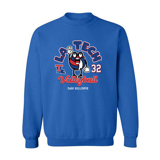 LA Tech - NCAA Women's Volleyball : Zari Gillispie - Fashion Shersey Crewneck Sweatshirt-0
