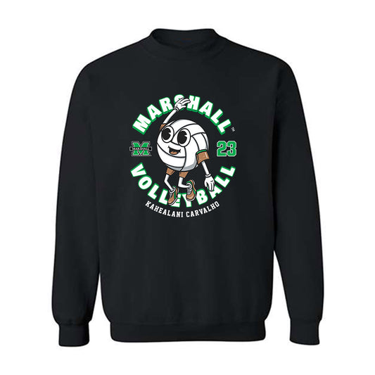 Marshall - NCAA Women's Volleyball : Kahealani Carvalho - Fashion Shersey Crewneck Sweatshirt-0