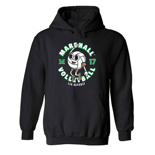 Marshall - NCAA Women's Volleyball : Lia Beverly - Fashion Shersey Hooded Sweatshirt-0