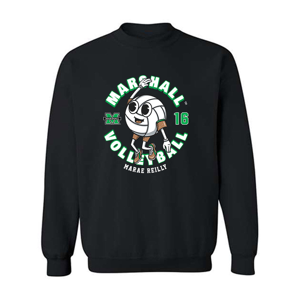 Marshall - NCAA Women's Volleyball : Marae Reilly - Fashion Shersey Crewneck Sweatshirt-0