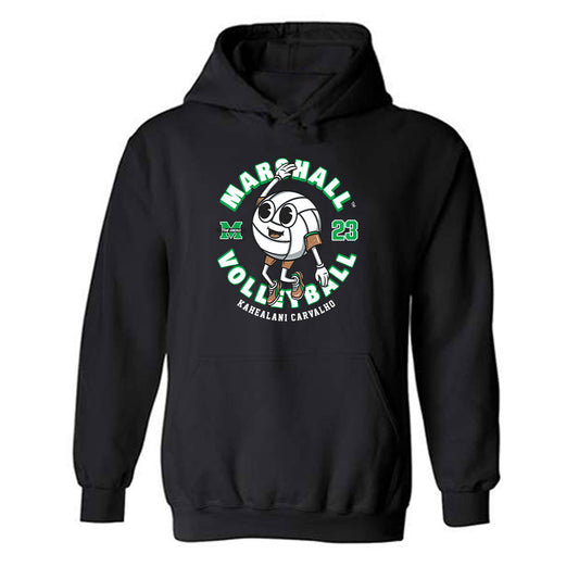 Marshall - NCAA Women's Volleyball : Kahealani Carvalho - Fashion Shersey Hooded Sweatshirt-0