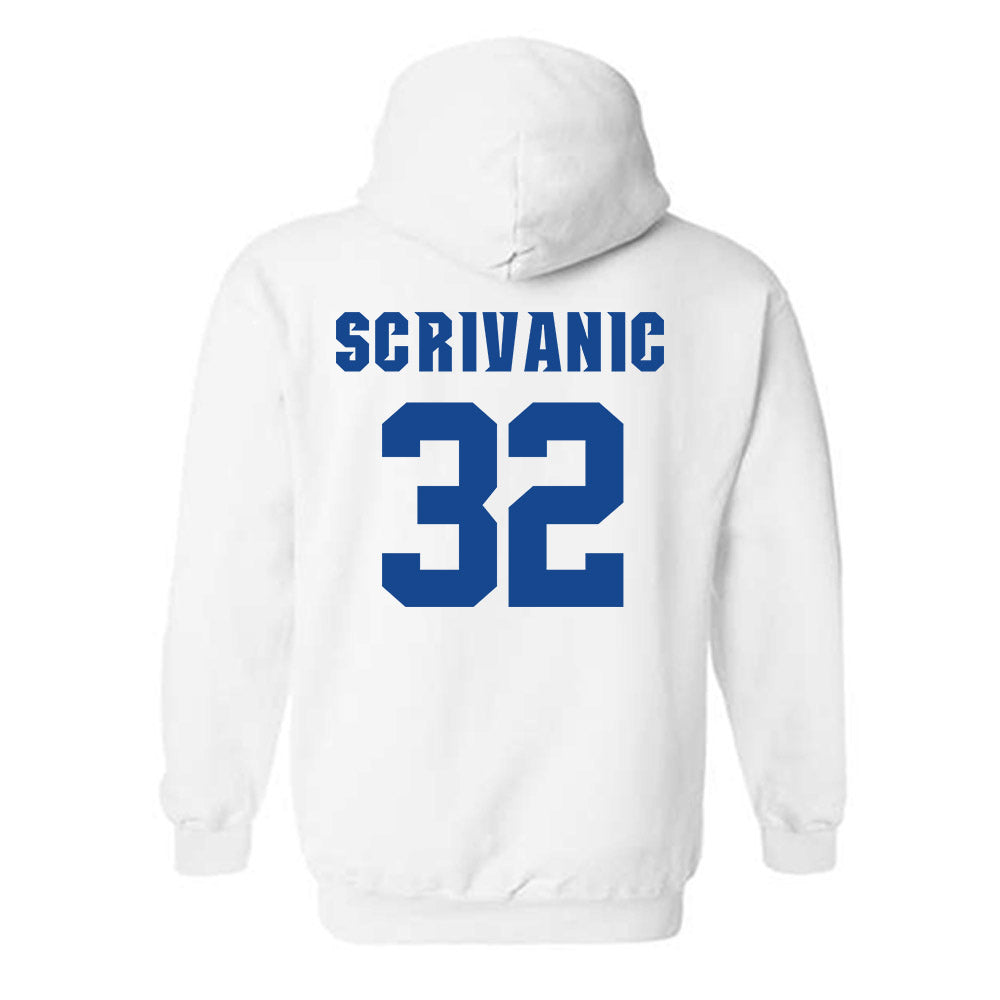 Seton Hall - NCAA Baseball : Frank Scrivanic - Replica Shersey Hooded Sweatshirt-1