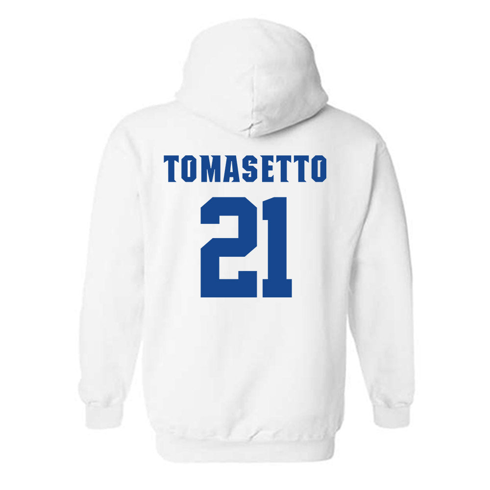 Seton Hall - NCAA Baseball : Nick Tomasetto - Replica Shersey Hooded Sweatshirt-1