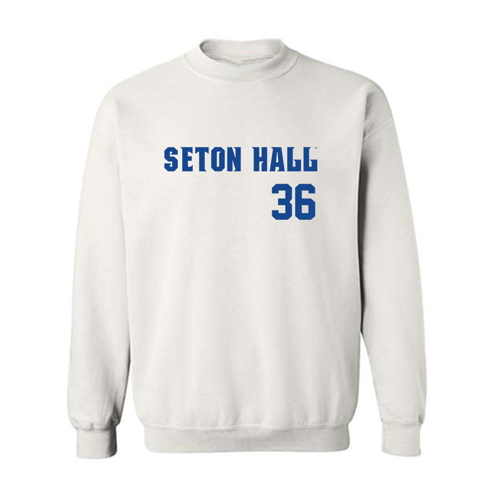 Seton Hall - NCAA Baseball : Magnus Krieger - Replica Shersey Crewneck Sweatshirt-0
